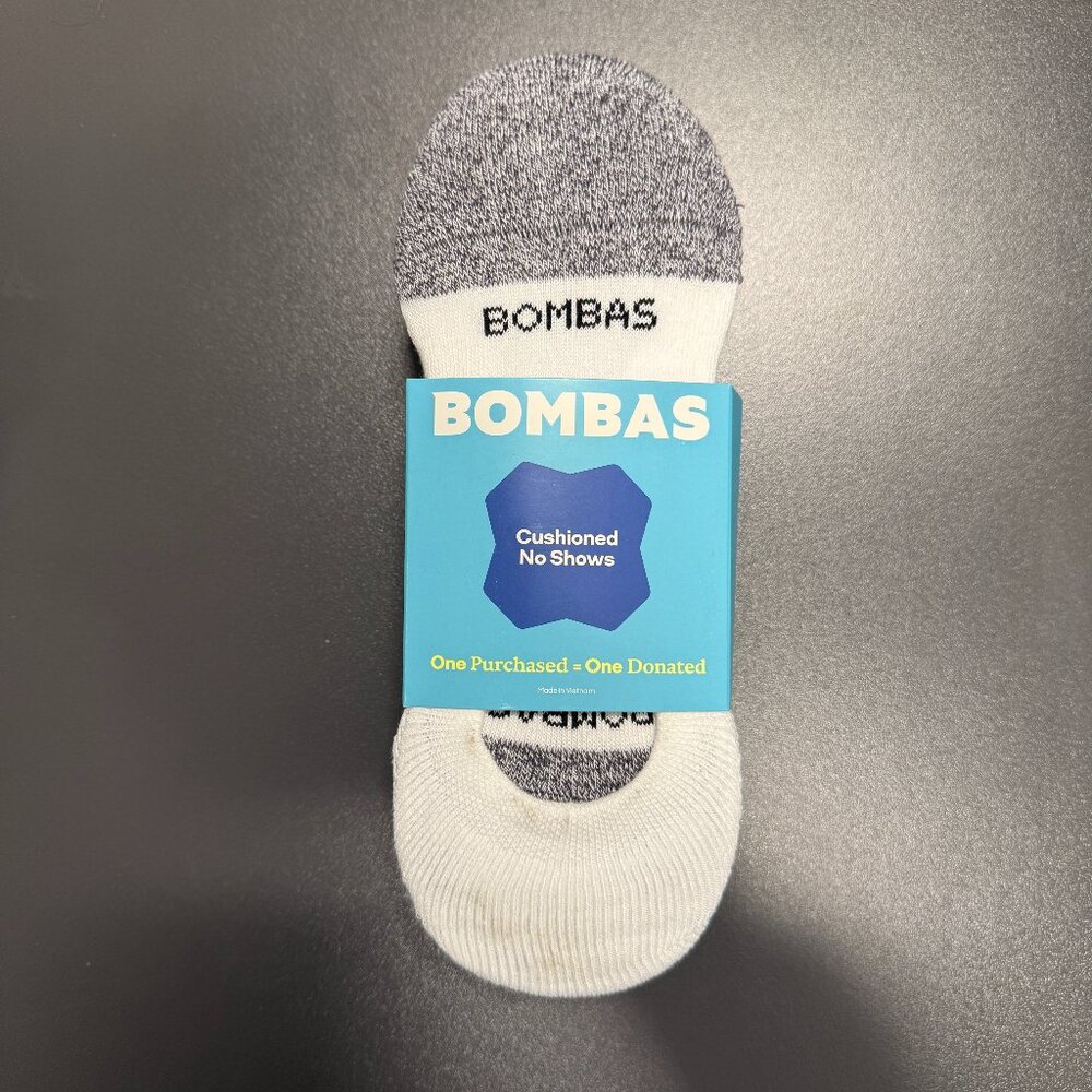 Bombas Men's Cushioned No Show Socks (4-Pack) - Men's Medium 6-9